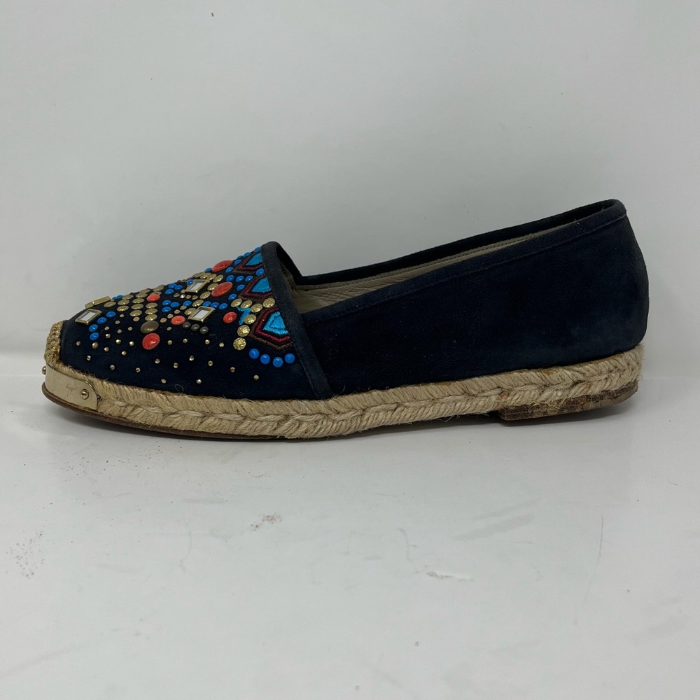 Giuseppe Zanotti Suede embellished Espandrille EU 38 - Picture 5 of 14